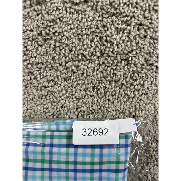 Chaps Button Up Shirt Mens XXL 2XL Blue Green Cotton Blend Short Sleeve FLAW - Picture 9 of 9